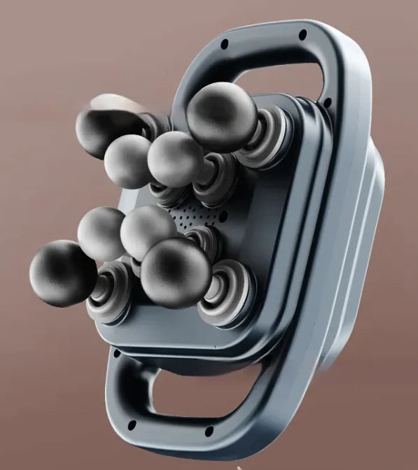 Professional 8-Head Massage Gun with Hot Compress Therapy